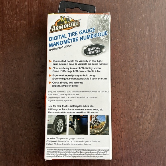Armor All Digital Tire Gauge for vehicles or bikes NWT - Picture 2 of 6